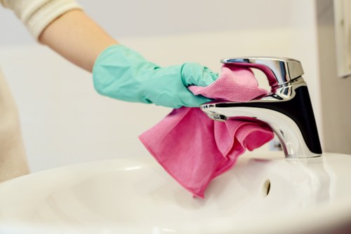 Deep cleaning services in action at Mayfair Cleaners
