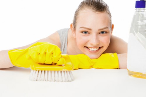 Experienced cleaning team at work in Mayfair