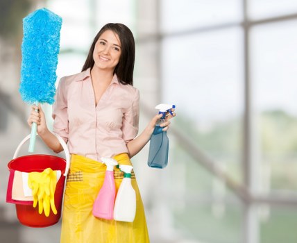 Professional upholstery cleaning service in action